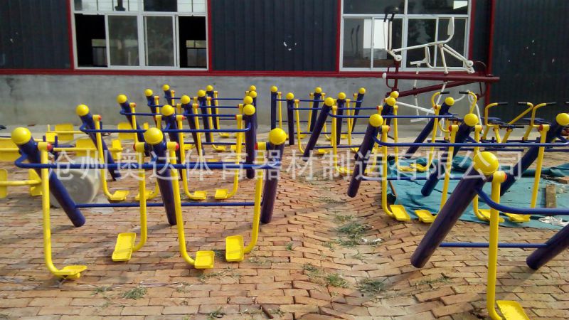 奥达体育户外健身路径小区健身器材双人踏步浪板体育用品(图9) undefined