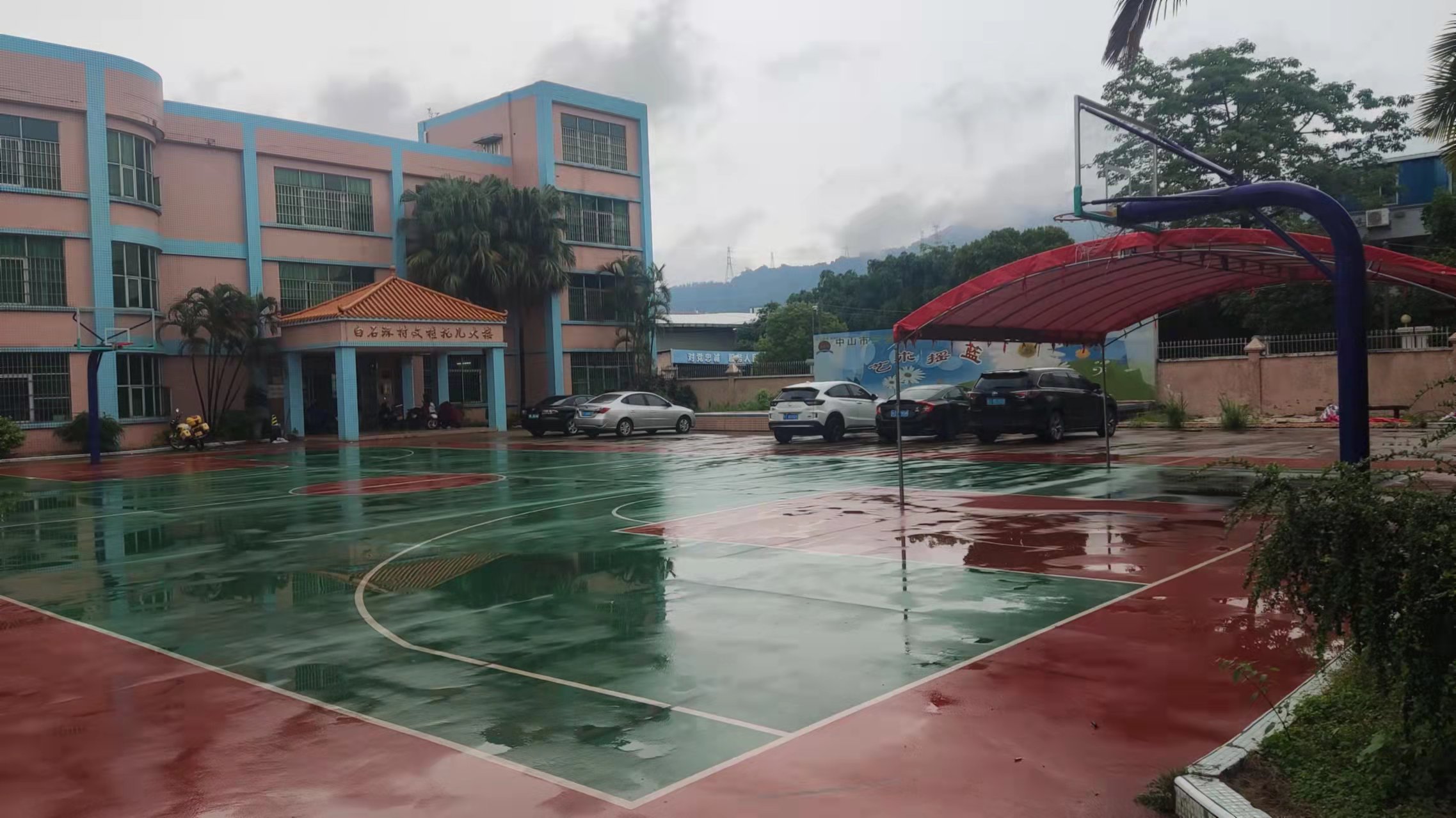 三乡镇白石村委会篮球场(图2)