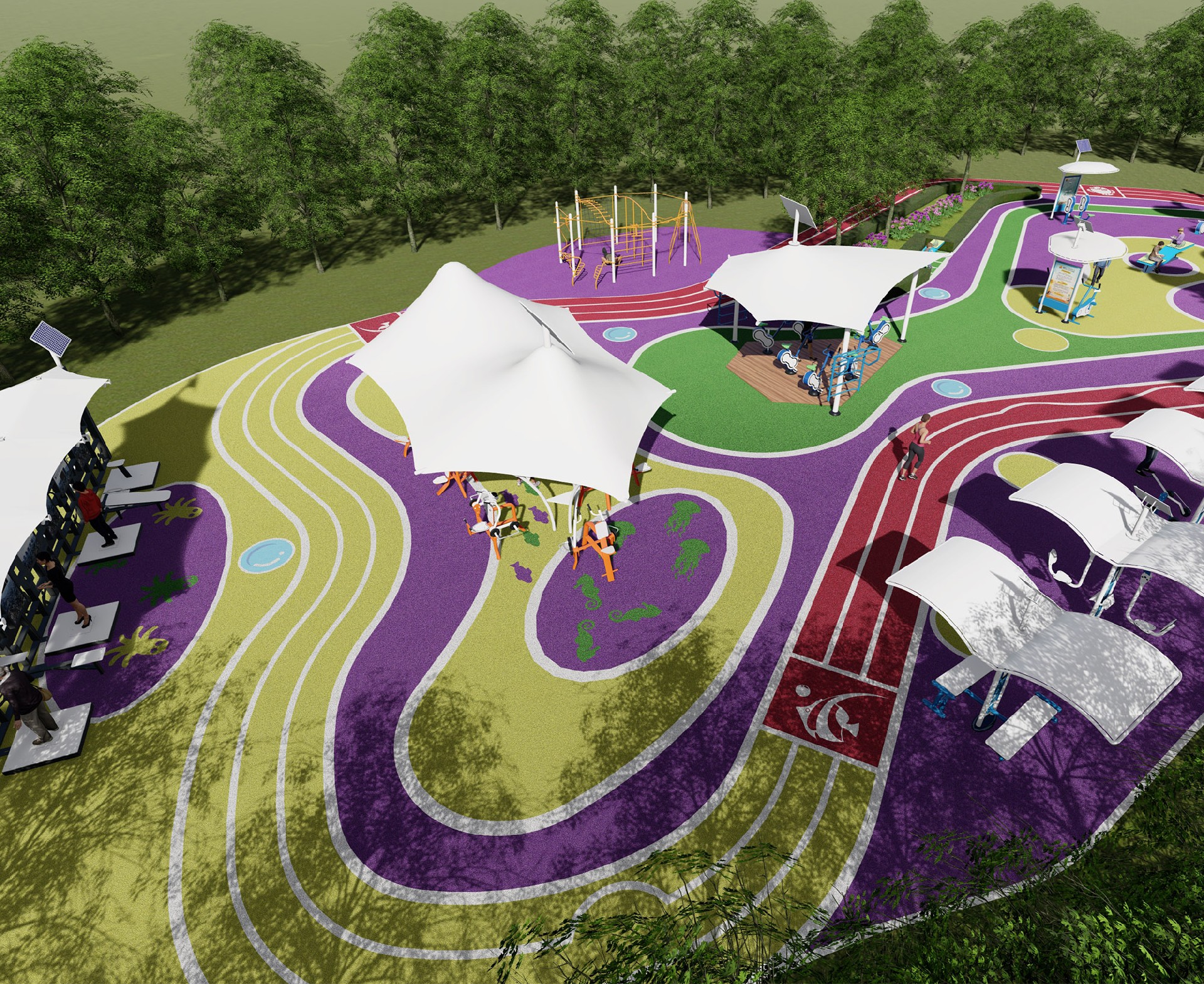 　体育公园配置方案2(图3)